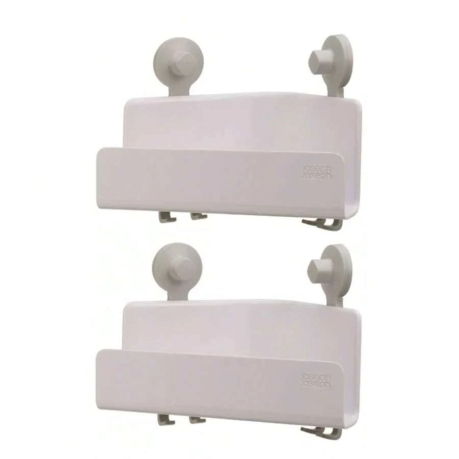 Joseph Joseph 2pc Easystore Corner Shower Shelves White - 1 - 查看 1