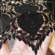 Water-Soluble Lace, Milk Silk Embroidery Barcode, DIY Lace Accessories, Three-Dimensional Hollow Large Barcode - White - View 3