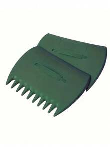 2pcs Leaf Scoops Hand Rakes - Large Plastic Garden Grabbers For Picking Up Leaves, Grass Clippings, Debris - Durable Gardening Hand Tools Set