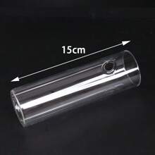 2/4/6 件亚克力圆柱壁挂花瓶，创意悬挂花盆，水培植物容器，室内外抛光塑料植物架，装饰艺术风格花卉图案