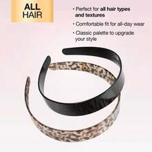 Classic Headbands - Black/Tortoise - 1-Inch - All Hair - 2pcs - Classic Headbands That Look Great And Are Comfortable Enough All-Day Gentle Hold, Look No Further!This Of Classic Plastic Headbands Offers Classic Hues That Match Every Outfit And Are Versatile Enough To Transition Between Everyday Wear And Evenings Out On Town.About Scünci Hair Accessories: When It Comes To Keeping Your Look On, Scünci Has You Covered With Today's Hottest Hair Accessories, Including Stylish Bows, Claw Clips, Headbands,-Comfy Scrunchies, Glitzy Pins, Glam Clips And Barrettes, And So Much More.From Work To Workouts To Nights Out, Stylishly Lets You Your Personal Style And Gets You Ready Any Occasion.Take Control Of Every Strand And Look Whatever You Do And Wherever You Go.Whether Bling Is Your Thing Or Casual Is Your Style, With Flair, You Got This.