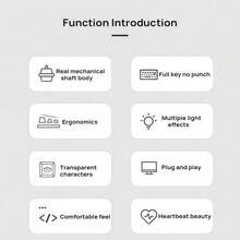 Acer OKW132 机械键盘 | 优质机械开关和背光键帽、耐用的金属面板、舒适的人体工程学设计、即插即用的便利性！