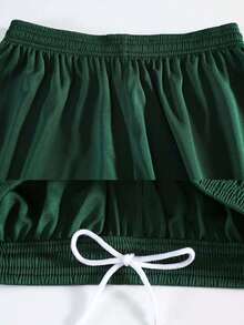 2pcs Personalized Men's Portugal Soccer Jersey, Men's Customized Soccer Uniform, Men's Sports Set, Running Set, Summer Men's Outfit, Suitable For Football, Badminton, Basketball, Cycling - Red - View 3