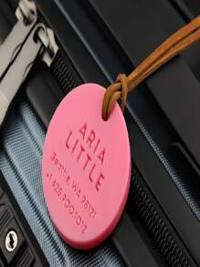 Personalized Acrylic Luggage Tag, Custom Engraved Travel Gifts
