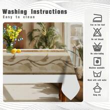 1pc/50pcs Versatile Elegant Bohemian Style Printed Polyester Tablecloth, Suitable For Kitchen, Dining Room, Holidays, Party, Easy To Clean And Durable Rectangular Tabletop Decor, Party Tablecloth, Modern Dining Table Cloth