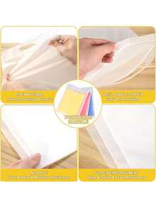 T Shirt Bags 11x14 Inch 100 Pack Clear Shirt Packaging Bags Frosted Shirt Bags For Small Business Zipper Shipping Bags With Handle - Transparent - View 4