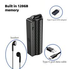 Magnetic Portable Mini Noise Cancelling Digital Voice Recorder, Compact Screenless Voice Recorder, DSP Noise Reduction Recorder, 15-Day Continuous Recording Magnetic Recording Pen, Type-C Rechargeable Battery, Voice Activated Recorder, Supports Smartphone OTG & Computer File Transfer, Ideal For Meetings, Interviews, Learning, Speeches And Various Recording Scenarios. - Black - View 11