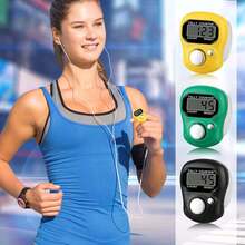 电子手指计数器，数字显示计数器，手动响片，手持式数字计数器，用于编织、高尔夫、钓鱼、学校、体育赛事 - 彩色 - 查看 9