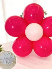 10/5pcs Flower Pattern Balloon Clips, Balloon Plum Blossom Clip, Flat Ring Buckle, Wedding Room Decoration, Party, Birthday, Holiday Supplies Decoration Styling Buckle Clip, Balloon Accessories,Party Gadgets, Balloon Picture Assembling Tools