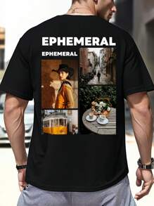 Customized Personalized Men's Poster Style Casual T-Shirt - Add Your Own Picture (Selfie/Family Photo/Pet Photo/Friend Photo/Party/Team/ Boyfriend/Girlfriend/Pet/Couple Matching/ Workwear) And Text To Design Your Personalized Printed T-Shirt For Customized Girlfriend's/Boyfriend's/Wife's Comfortable Color Shirts Anniversary Gifts Ornamental,Dawg Stylish,Fashion,Hipster,Contracted,Easy Costume,Modest Fashion,Minimal Chic,Casual Custom,Unique,Personalized Ideal Gifts For Him Family,Boyfriend,Friends,Children Ornamental,Dawg Stylish,Fashion,Hipster,Contracted,Easy Costume,Modest Fashion,Minimal Chic,Casual Custom,Unique,Personalized Ideal Gifts For Him Family,Boyfriend,Friends,Children,Customized Men Clothing