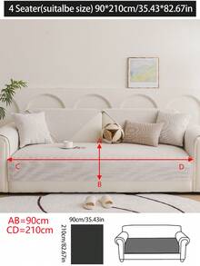 1 vỏ gối sofa đa năng 4 mùa, tấm lót sofa chống trượt bằng vải nhung đơn giản hiện đại, chống bụi bẩn, có thể giặt bằng máy, trang trí nhà cửa, bảo vệ thân thiện với vật nuôi, phù hợp cho phòng ngủ, văn phòng, phòng khách, ghế sofa hình chữ L - Màu be - Xem 18