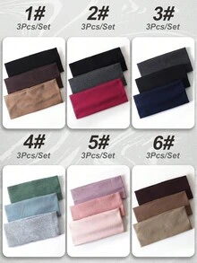 5条条纹和纯色弹力发带，百搭休闲头饰，时尚发饰，经典发带，秋冬度假装扮女士优雅围巾，女士头巾，柔软头巾