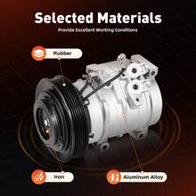 TFCFL Air Conditioner Compressor, Air A/C Compressor For 2003-2008  Corolla 1.8L And 2003-2008  Matrix 1.8L