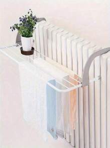 Un séchoir à linge portable (51*35*16CM) adapté au balcon, à la balustrade pliable du rebord de la fenêtre, au séchoir à linge, au porte-serviettes pliable, au séchoir à linge suspendu à la fenêtre