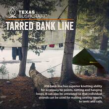 Texas Bushcraft Tarred Bank Line Twine - #36 Black Nylon String For Fishing, Camping And Outdoor Survival – Strong, Weather Resistant Bankline Cordage For Trotline - Braided - View 9