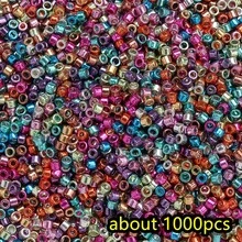 1000pcs/Set Tiny 2mm Glass Beads Fashion Metallic Color Vintage Style DIY Tiny Beaded Bracelet Loose Bead Handmade Accessories - Beads - View 14