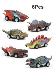 Dinosaur Toys,Boys And Girls Dinosaur Car Toys. Pull Back Car.Jurassic Tyrannosaurus,Stegosaurus,Pterosaur,Ankylosaur,Velociraptor,Triceratops, Dinosaur Games.Simulation Model Toys,  Animal Toys Suitable For Indoor And Outdoor,It Is The Best Gift For Children At Christmas, Halloween, Birthdays And Other Holidays,Back To School
