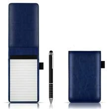 1 Set PU-Einband A7 Taschennotizbuch mit Stifthalter, tragbares Memo-Pad, multifunktionales Geschäftsnotizbuch, nachfüllbare Schulbedarf, Schulanfang