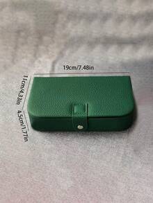 1 caixa de joias de couro portátil para pulseiras, colares, brincos, anéis, necessaire de verão para mulheres, organizador de armazenamento, presente de viagem, volta às aulas