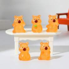 10/20 piezas Mini figuras de resina de Carpinchos, luminosos que brillan en la oscuridad, pequeñas figuras divertidas de Carpinchos, miniaturas de resina de Carpinchos, personajes de dibujos animados pequeños de Carpinchos para decoración del hogar, coche, oficina, fiestas de adolescentes (color aleatorio) - Multicolor - Ver 8