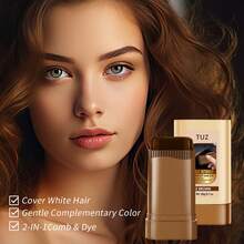 Black Sesame Temporary Hair Dye 2-IN-1 Comb&Dye Fast-Colored Long Lasting Makeup, Waterproof Easy To Clean Gentle Formula, Non-Irritating, Back To School, Travel Holiday Essentials, Hair Accessories For Women, Slick Back Brush, Barber Accessories, Hair Dryer, Hair, Barber, Hair Tools, Hair Products,Hair Dryer,Hair, Accessories, Hair Products, Hair Tools, Hair Stuff, Hair Care, Curly Hair Brush, Barber, Barber Accessories, Hairdressing Equipment,Travel Essentials,Travel Essential,Hairstyle,Hairdressing,Hair,Travel,Hair Products,Hair Tools,Hair Stuff,Barber,Barber Accessories,Barbershop,Hairdressing Equipment - Multicolor - View 5