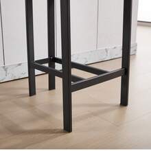 Bar Stool 2-Piece Set, Metal Frame Decorative Chair, Living Room Kitchen Chair, Living Room Soft Cushion Chair, Suitable For Various Scenarios Such As Living Room/Bar/Coffee Shop, Etc - 2PC(橘色) - 查看 10