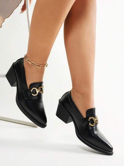 SRSOO 2025年春夏新款尖头真皮女式浅口低跟软底工作鞋适合中年妈妈