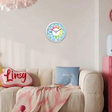 8-10 Inch Colorful Animal Teaching Clock - Battery Powered, 12-Hour Large Digit Display, Multi-Color Animal Design, Convenient For Learning, Silent Operation, Suitable For Living Room, Bedroom, Room, Playground, Classroom Decor, Holiday Gift (Batteries Not Included), Home Decor, Back To School Learning Supplies - Multicolor Animals - View 6