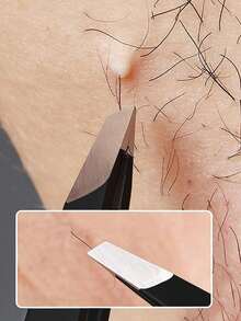 1支专业不锈钢镊子 - 非常适合去除面部毛发、内生毛发和分叉发梢，也适用于化妆、家居装饰、梳妆台、旅行、卧室、化妆配件、镊子、便宜、圣诞礼物、化妆品、化妆工具、便宜货、礼物、女士礼物、圣诞礼物、赠品、旅行、便宜货、旅行必备品 - 黑色 - 查看 2