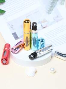 4 件便携式香水雾化器 - 可再填充旅行香水瓶 5ml 喷雾 - 迷你可再填充香水瓶 - 可再填充防漏旅行香水喷雾器