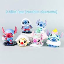 Disney Caja ciega de la serie Lucha de almohadas de Disney Lilo y Stitch - Caja misterio de figuras coleccionables, juguetes exquisitos y regalos decorativos, figuras de sorpresa únicas con detalles y accesorios intrincados (estilos aleatorios)