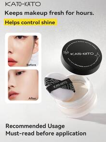 KATO-KATO Refresh Setting Powder - Oil Control, Long-Lasting, Non-Transferring, Translucent, Suitable For Self-Use, Gifting, Dates, Parties, Makeup For Beginners, Niche Product, Special Surprise, Different From Others, Gift For Friends, Girlfriend, Wedding Essentials, Wedding Guest, Bachelorette Party, Natural Makeup For School, Sweet Makeup, Blood-Colored Makeup, Date Makeup - Brightening Nude - View 2