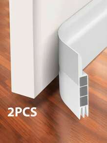 1/2pcs Door Bottom Gap Sealing Strip Self-Adhesive Windproof And Dustproof Soundproof Door Gear Children's Room Door Stop, Windproof In Winter And Insect-Proof In Summer