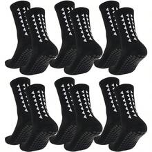 6 Paar rutschfeste Griff-Socken für Herren und Damen, hervorragend für Fußball, Basketball, Baseball, Rugby, Fußball, Radfahren, Laufen, Wandern, Tennis, Skateboard, Athletik, Training, Herbst