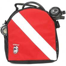 Dive Flag Regulator Bag - Red,White - View 1