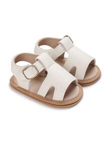 新生儿软底凉鞋，橡胶底，舒适婴儿学步鞋，0-1岁，夏季