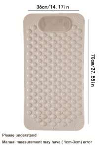 Anti-Slip Bathroom Mat With Brush For Shower, Non-Slip Toilet Mat