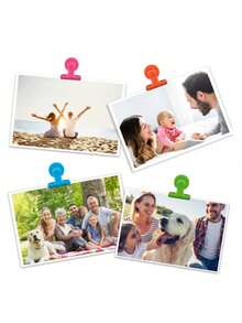 28pcs/20pcs/16pcs/8pcs/24pcs/4pcs/2pcs/10pcs/1pc 1.42*1.22*0.9 Inch Refrigerator Magnets, Magnetic Metal Chip Clips, Whiteboard Storage Cabinet Magnets, Strong Clips, Classroom Storage, Teacher Essentials, School Supplies, Magnetic Clips, Wedding, Galaxy Party Decor, Home Decor, Bedroom Decor, Birthday Decor, Kitchen & Bathroom Decor, Kitchen Accessories - Multicolor - View 9