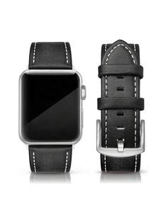 Premium Crazy Horse Leather Band For Apple Watch - Double-Sided Vintage Business Strap With Adjustable Brass Buckle | Soft Replacement Bands Fits Series Ultra/SE/10/9/8/7/6/5/4/3/2/1 (38-49mm) Unisex - 38mm/40mm/41mm - View 14