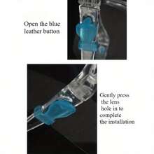 1pc Transparent Face Shield Mask, Splash Proof, Oil Proof, Cooking Protection, Mirror Frame + Shield Panel (1 Set) - Transparent - View 4