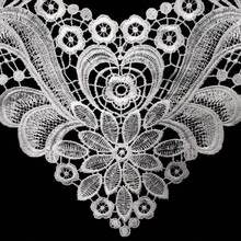 1pc Polyester Lace Embroidery Hollow Floral Collar Applique, For Dresses And Crafts - Multicolor - View 5