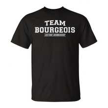 Team Bourgeois Proud Family Surname Last Name T-Shirt 220g Cotton Crew Neck Top With Gentle Be Yours Typography And Pastel Color Design,Subtle Y3539K Meets Natural Style, I For Young Wo Seeking A Calm,Great Gift For A Gentle Soul,Casual Yet Elegant Daily Wear For Garden Walks, Coffee Dates, Art Museums, Or Reading Nooks - Black - View 1