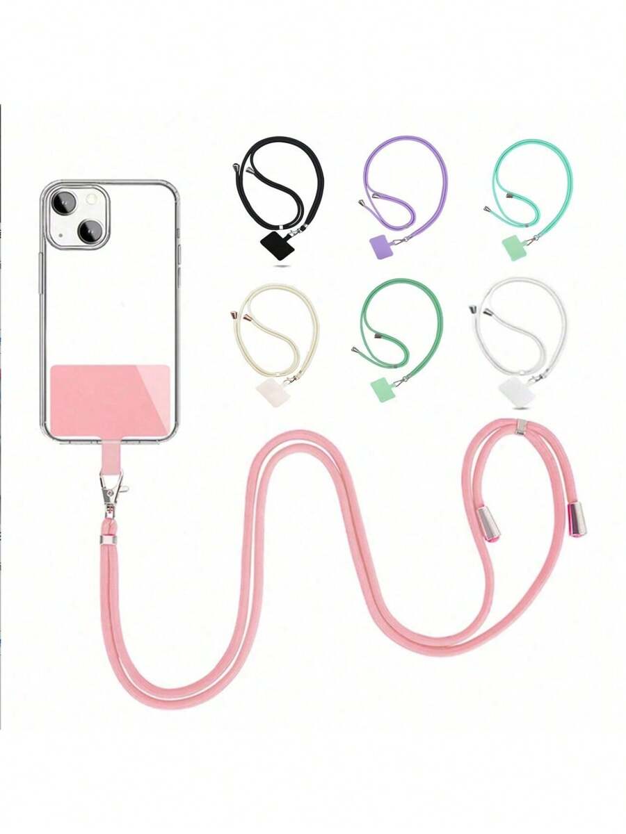 1 Stück universell einstellbarer Handyschlaufe Verlust-Schutz, abnehmbares buntes Halteband, Sicherheits-Spiralkabel für Handy/Schlüssel