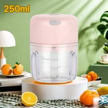 1 Pc, Garlic Mincer, Kitchen Grinder, Mini Chopper, Blender, 3.38/8.45/3.38+8.45oz, Cordless Electric Garlic Mincer, Simple Design, Mini Portable Kitchen Garlic Press, USB Rechargeable Garlic Mincer, Food Processor, Home, Kitchen Items, Camping, Travel Essentials, Christmas, Halloween, Holiday Essentials, Home Essentials, Household Items, Benifit Storage And Organize, Kitchen Accessories, Household Items