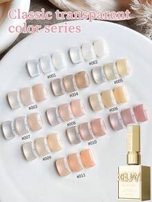 XEIJAYI 24Pcs 15ML Ice-Through Color Gel Nail Polish Semi Permanent Nail Art Soaking UV LED Nail Salon DIY Nail Salon Gel For Spring And Summer - Multicolor - View 6