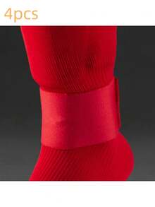 2/4pcs/Pack New Shin Guard Fixed Bandage Tape Soccer Shin Pads Prevent Drop Off Elastic Sports Bandage Adjustable 4 Colours Bandage - Multicolor - View 19