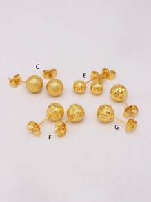 Boucles d'oreilles dorées plaquées or de Dubaï, petits anneaux, bijoux, boucles d'oreilles, piercings, cadeaux de mariage africains pour femmes
