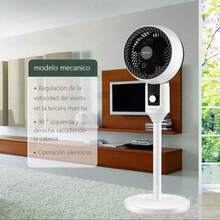 Ventilador De Pedestal Silencioso Ventilador De Circulación Moderno Y Atractivo - Blanco y Negro - Ver 6