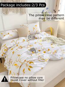 Ensemble de housse de couette style doré doux - Meilleur 2/3 pièces Ensemble de couette matelassée - Comprend 1 housse de couette et 1/2 taie d'oreiller - Abordable et de haute qualité pour lit simple, double, queen et king. Couette en métal doré et brillant, ensemble de draps