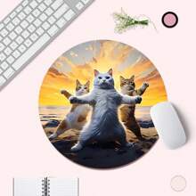 Mouse Pad Pequeno e Fofo com Base de Borracha Antiderrapante, Tapete de Mouse Engraçado Adequado para Mouse de Computador Sem Fio, Escrivaninha, Laptop, Escritório, Decoração Doméstica, Presente de Suprimentos de Escritório Adorável para Mulheres e Meninas